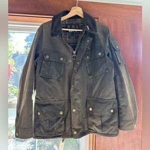 Barbour waxed cotton barn coat - size S - EUC